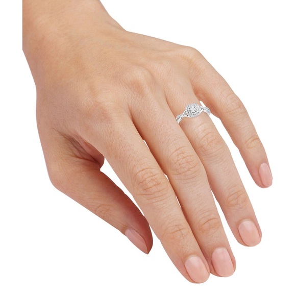 Diamond Ring (1/5 ct. t.w.) in Sterling Silver - Picture 4 of 4